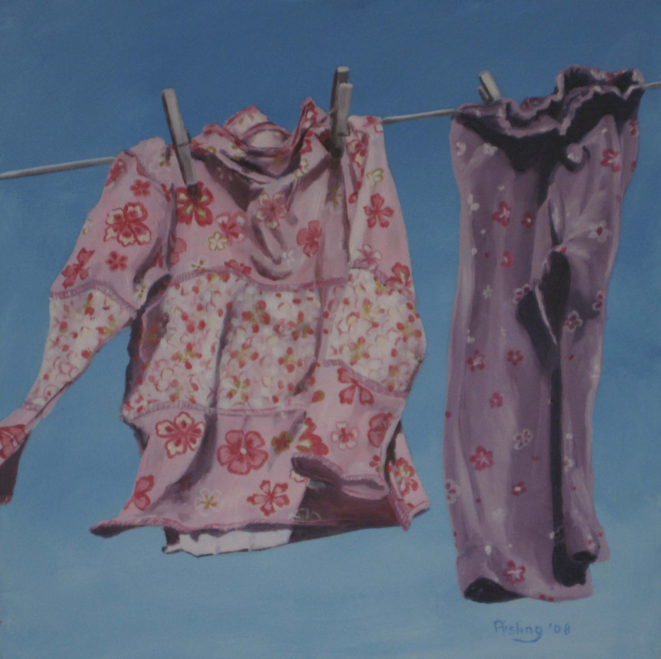 Kalin's clothes | Oil on canvas, 30cm x 30cm